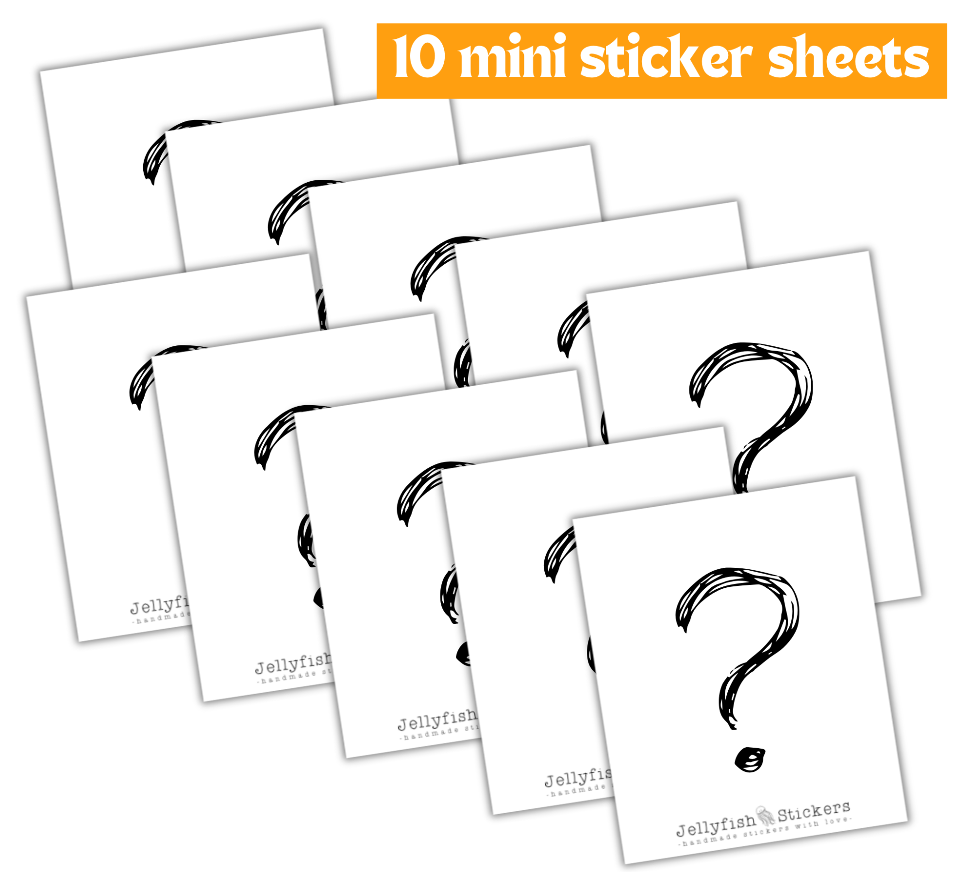 Mystery Mini Sticker Bundle - 10 Mini Stickerbögen